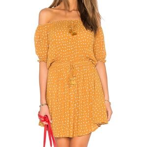 Faithful the brand mustard color jardim dress